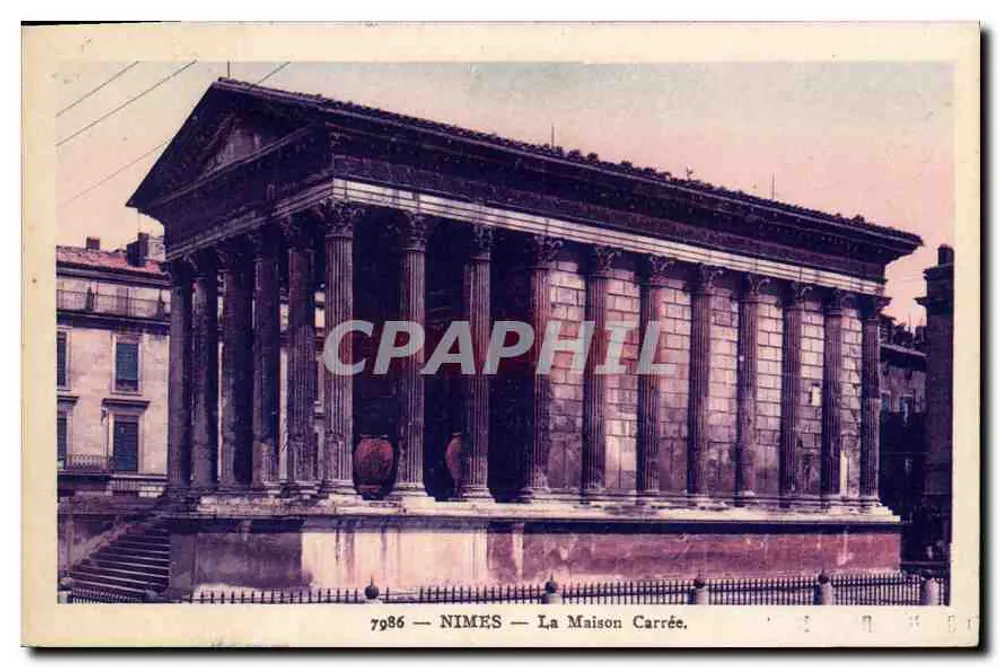 Nîmes — A Maison Carrée — Impr. A.D.I.A. - NICB - Frente