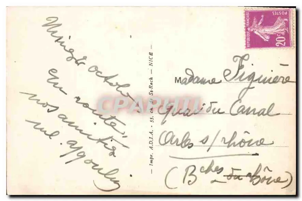Nîmes — A Maison Carrée — Impr. A.D.I.A. - NICB - Verso