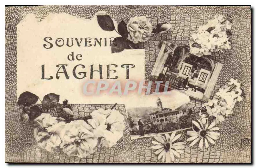 Souvenir de Laghet — editor Imp. Gérard, Suc. Corbeil-Paris — número de série não visível - Frente