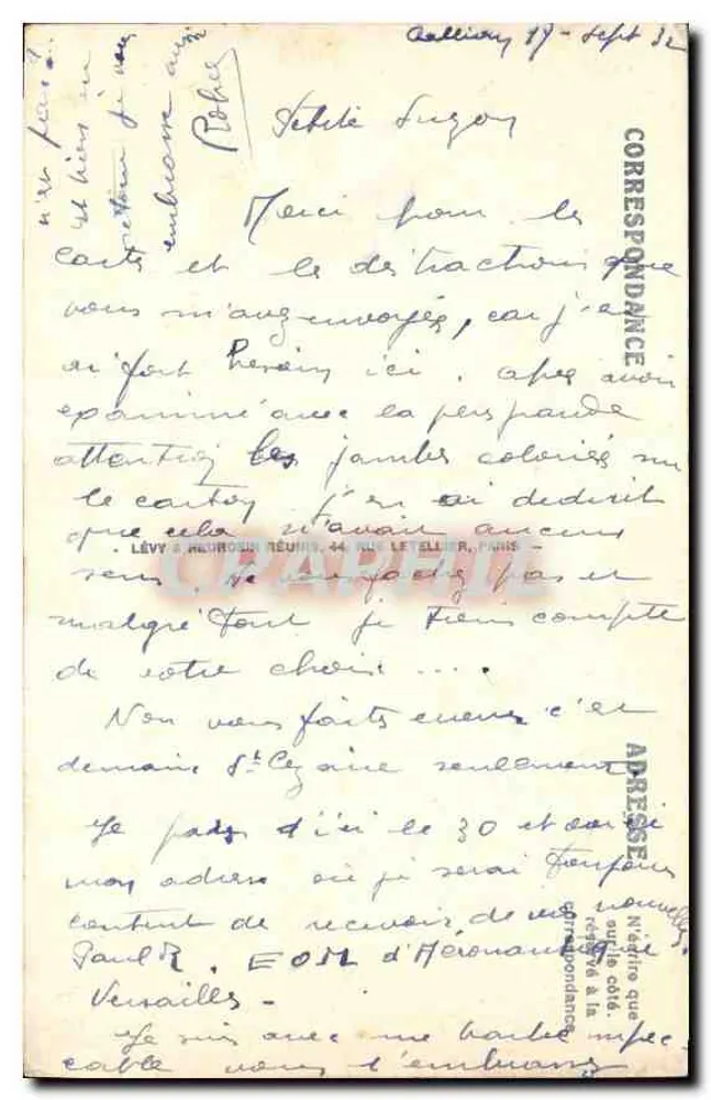 Théoule — A Gruta de Gardanne — LL - Verso