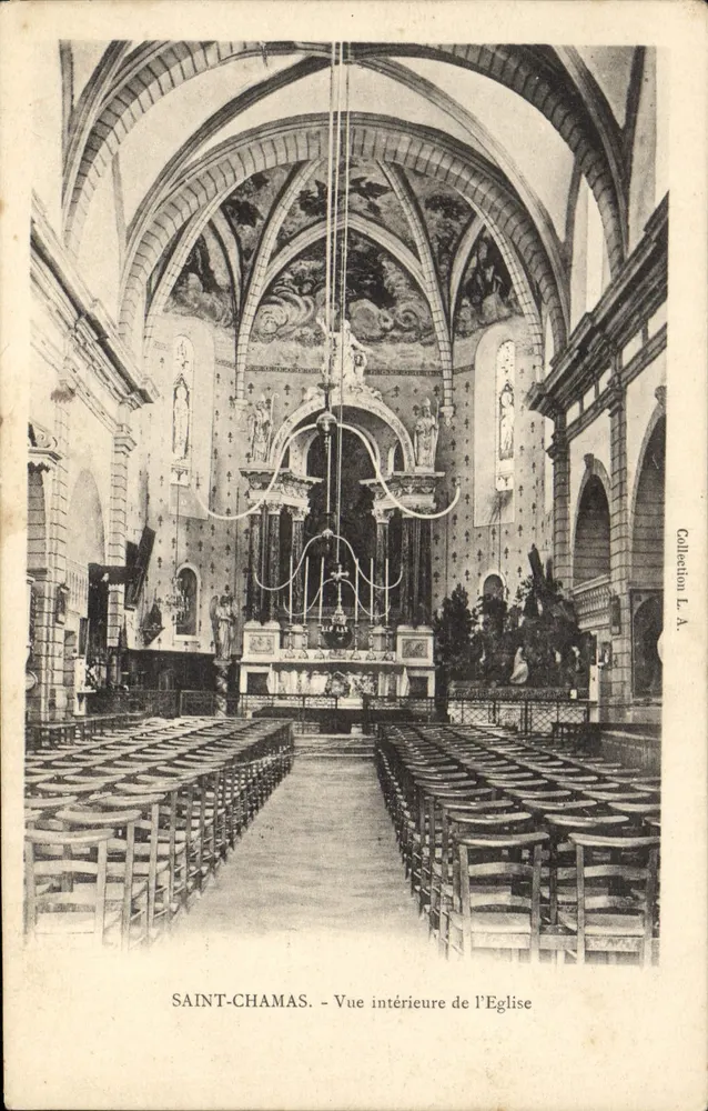 Saint-Chamas - Vista interior da Igreja — Coleção L.A. - Frente