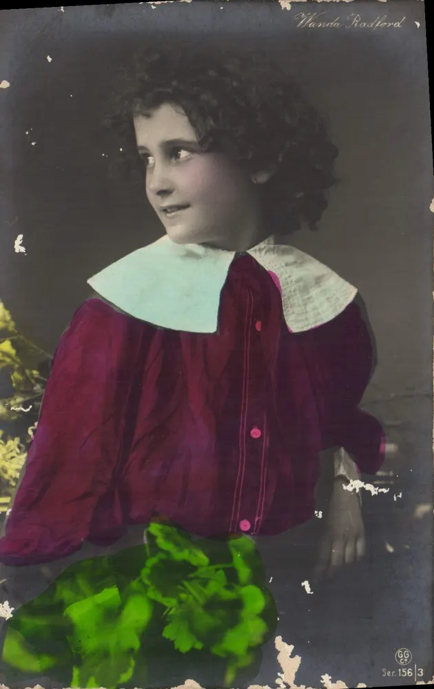 Wanda Radford — retrato de criança — GG Ser.156/3 - Frente