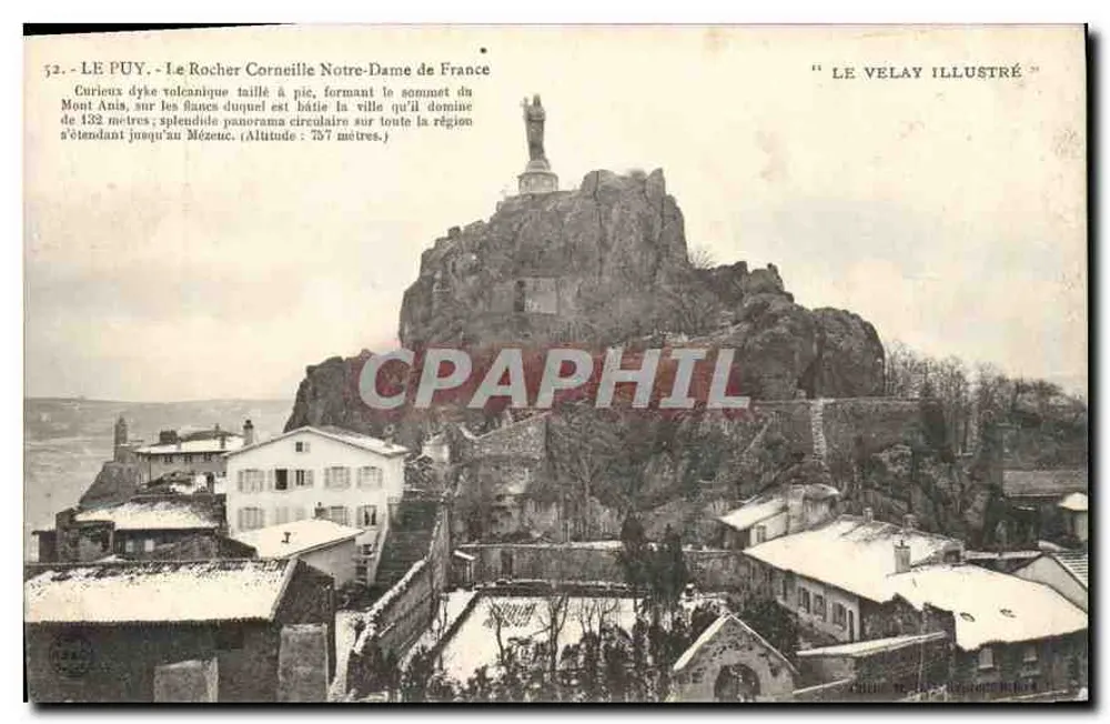 Le Puy — Le Rocher Corneille Notre-Dame de France — Verlag 'Le Velay Illustré', Nr. 52 - Vorderseite