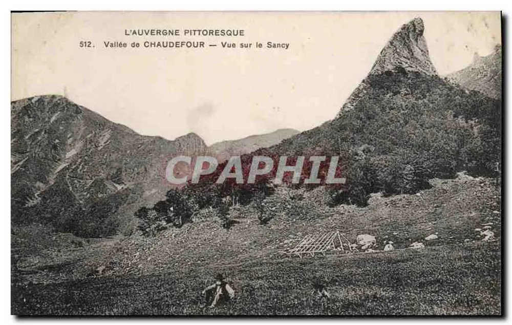 Tal von Chaudefour — Ansicht des Sancy — pittoresches Auvergne, Nr. 512 - Vorderseite