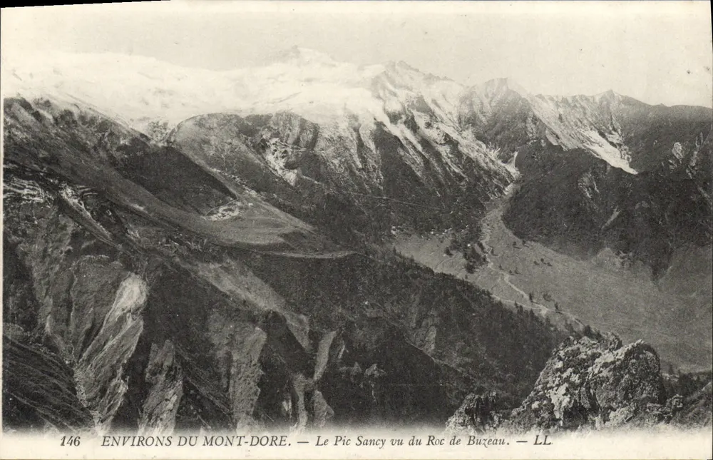 Umgebung von Mont-Dore — Ansicht des Pic Sancy vom Roc de Buzéau — LL — n°146 - Vorderseite
