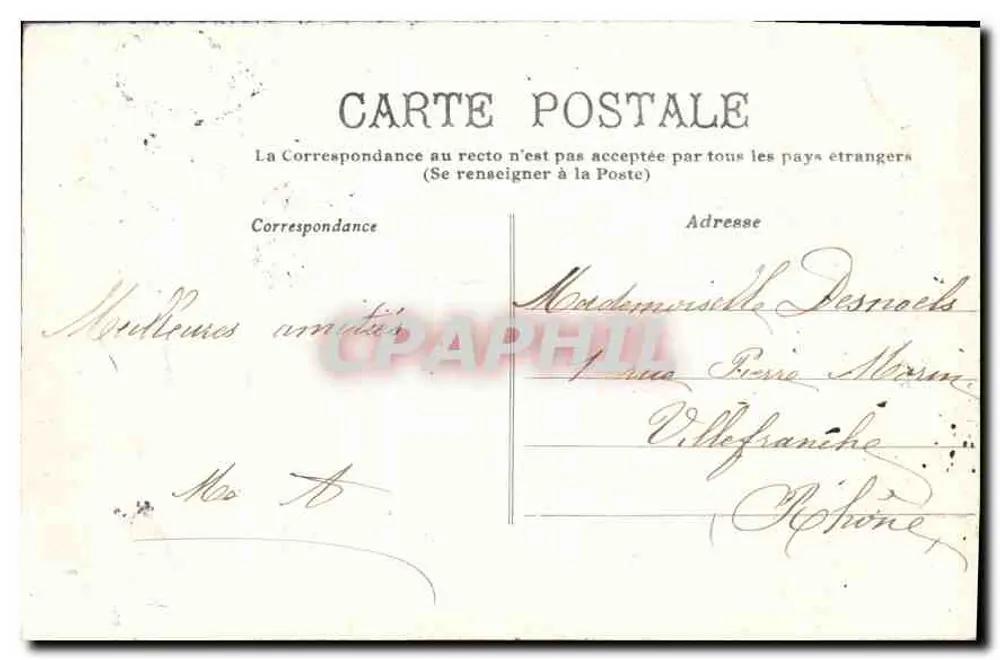 A Auvergne — Cachoeira do Lago de Guéry — Editora não identificada, n° 264 - Verso