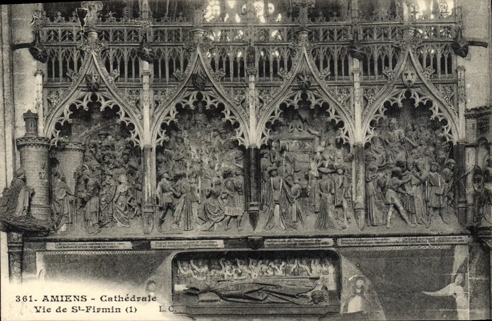 Amiens - Kathedrale - Leben des hl. Firmin (1) - Vorderseite