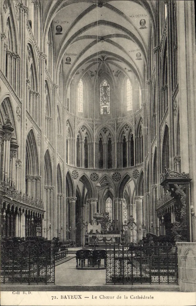 Bayeux — O Coro da Catedral — Coleção R.D. n°72 - Frente