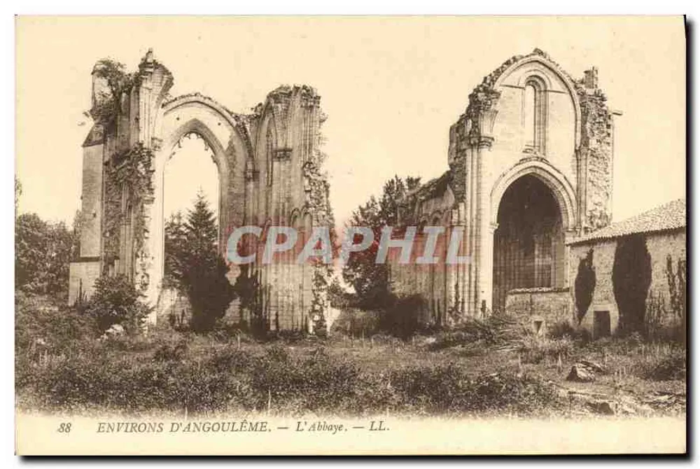 Arredores de Angoulême — A Abadia — LL. - Frente