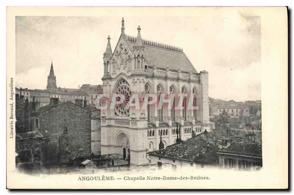Angoulême — Kapelle Notre-Dame-des-Bezines — Librairie Barraud, Angoulême - Vorderseite