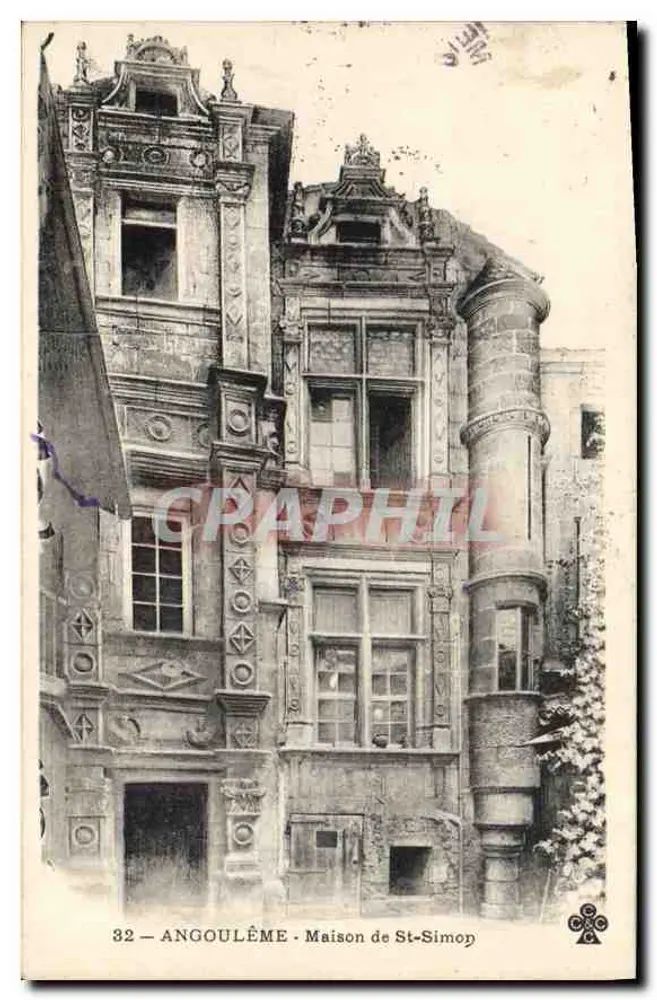 Angoulême - Casa de St-Simop — n°32 - Frente