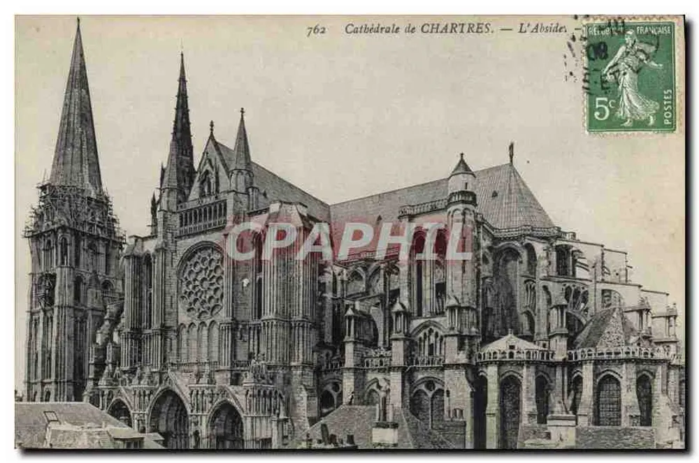 Catedral de CHARTRES — A Abside — n° 762 - Frente