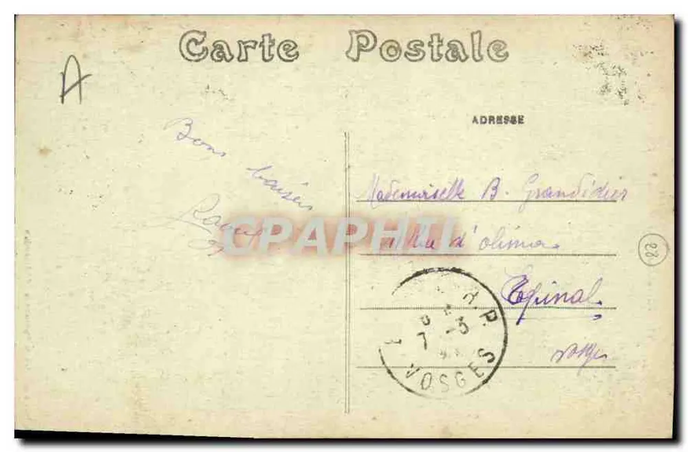 Châteaudun — Fontaine Monumental — Série Francesa de Foto-tipo, Châteaudun - Verso