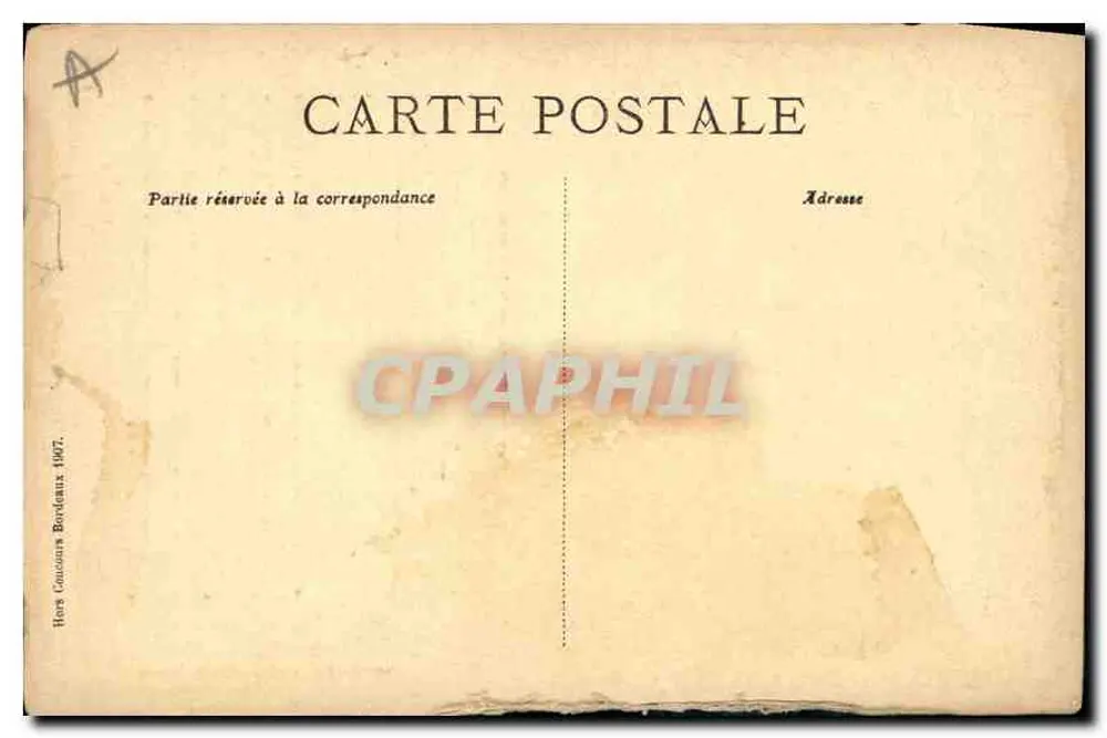 Castelo de Chateaudun — Coleção Histórica Castelos da França — editor L. M. Petit, n° (58) - Verso