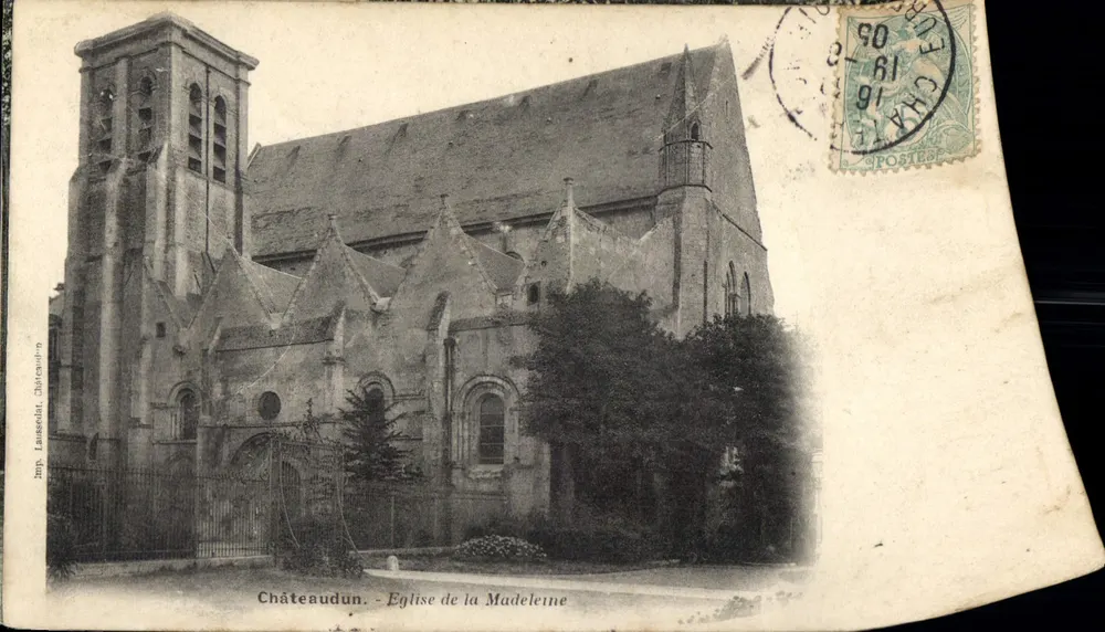 Châteaudun - Igreja de La Madeleine — Jupp. Lassédat, Dépt. 77 - Frente