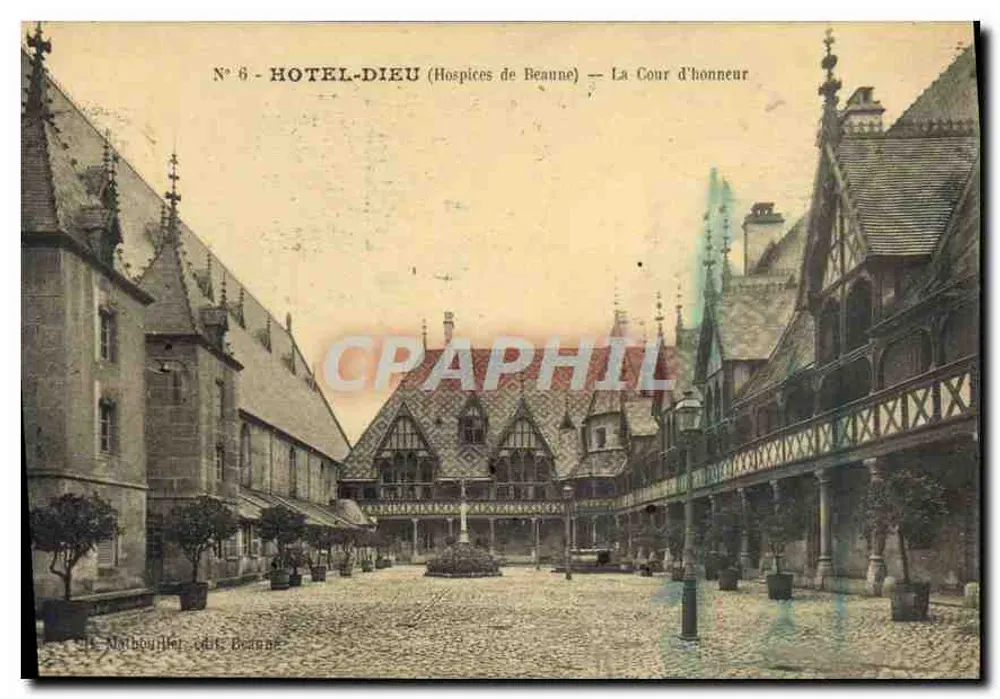 Hôtel-Dieu (Hospices de Beaune) — Die Ehrenhof — Nathouiller, Verlag Beaune - Vorderseite