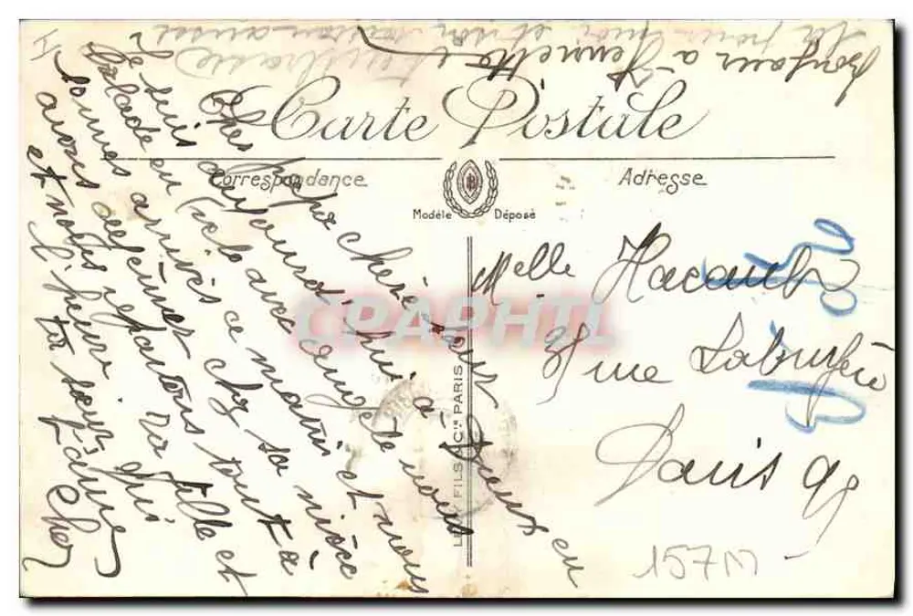 Dreux — Capilla de San Luis (lado sur) — LL. — Editor LL. - Reverso
