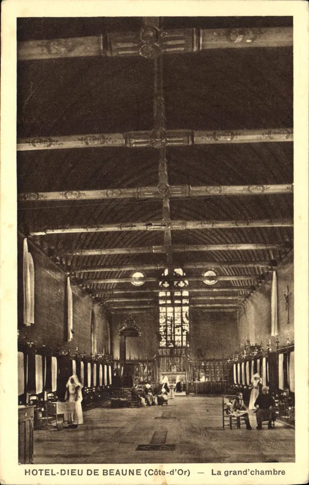 Hôtel-Dieu de Beaune (Côte-d'Or) — Die Große Kammer - Vorderseite