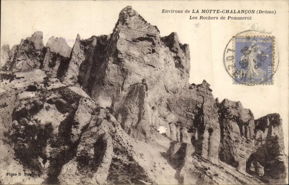 Les Rochers de Pommerol — Umgebung von LA MOTTE-CHALANÇON (Drôme) — Foto E. Buzot - Vorderseite