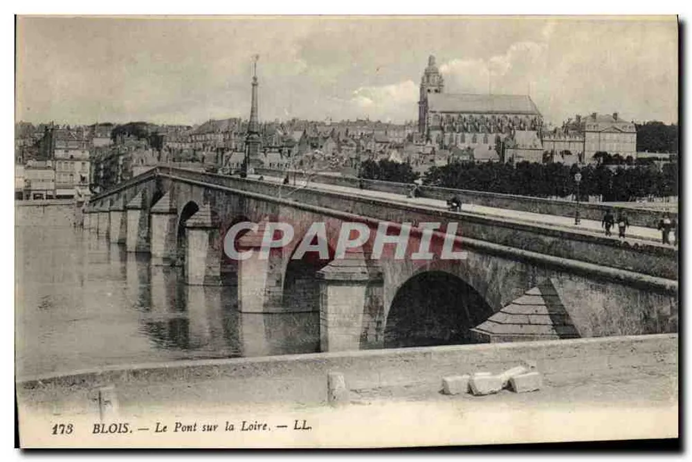 Blois — O Ponte sobre o Loire — LL, n° 473 - Frente
