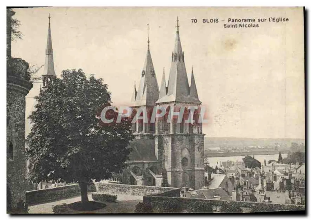 Blois — Panorama über die Kirche Saint-Nicolas — n°70 - Vorderseite