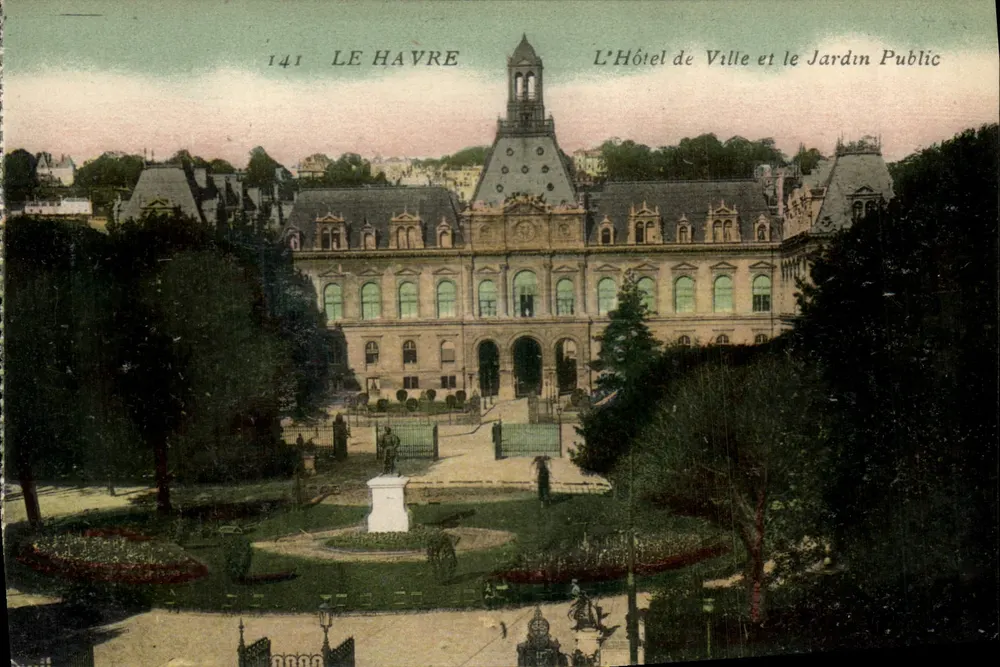 Le Havre — Das Rathaus und der Öffentliche Garten — Verleger: 141 - Vorderseite