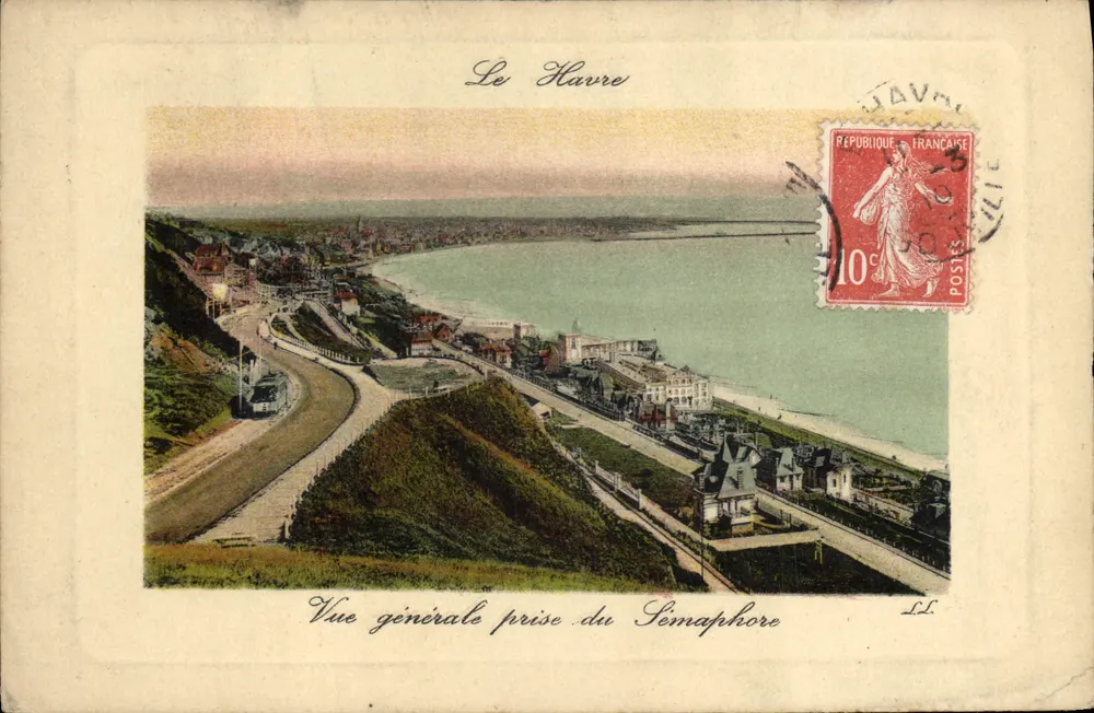 Le Havre — Vista geral tirada do Sémaphore — editor LL - Frente