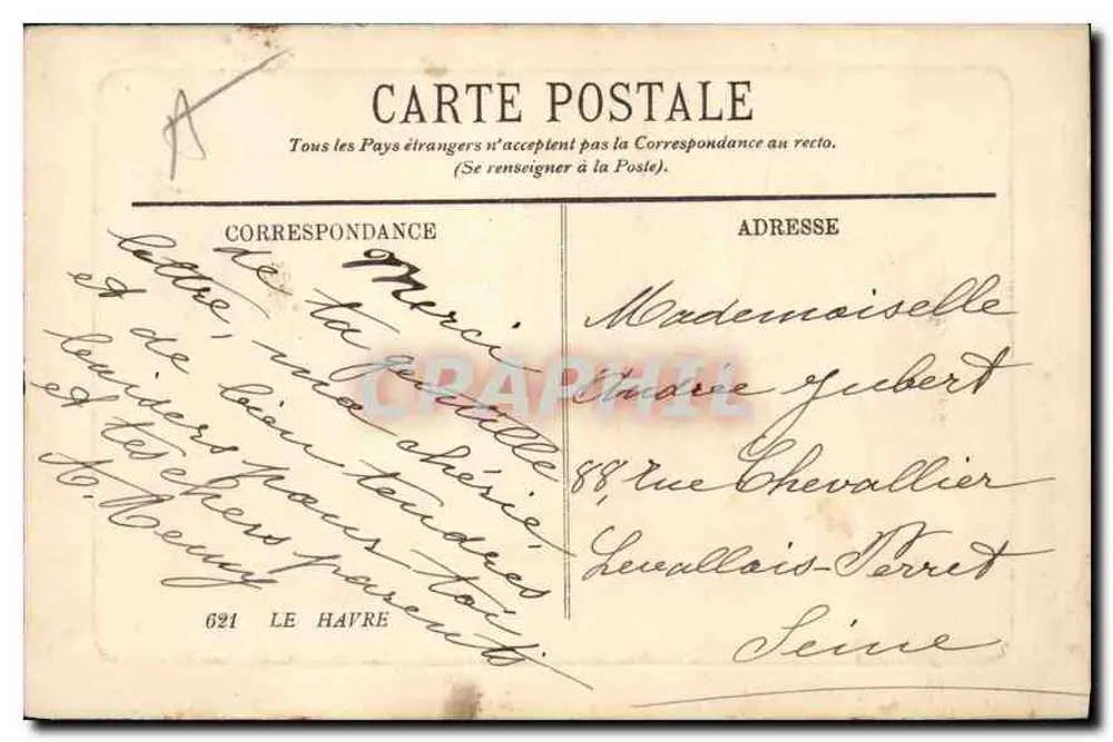 Le Havre — Vista geral tirada do Sémaphore — editor LL - Verso