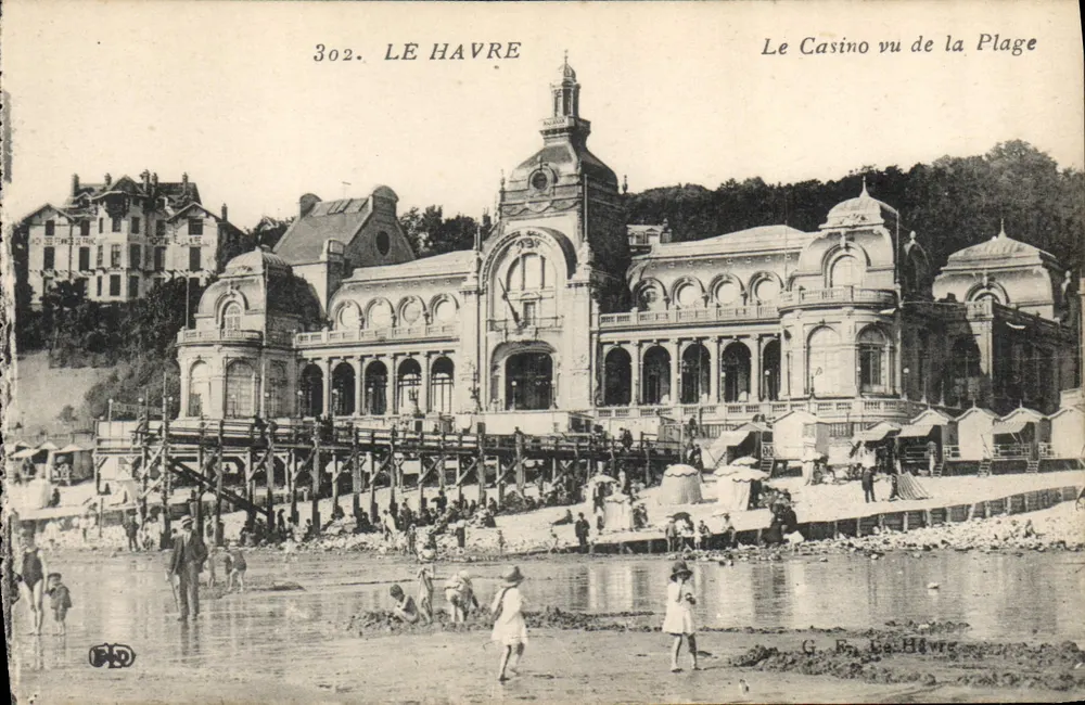 Le Havre — Das Casino vom Strand aus gesehen — G. F. Le Havre, Nr. 302 - Vorderseite