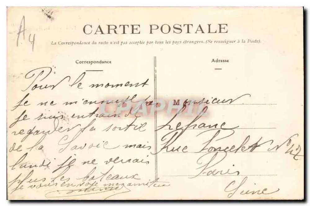 Le Havre - Sturm vom 13. März 1906 - Nordmole - Rückseite