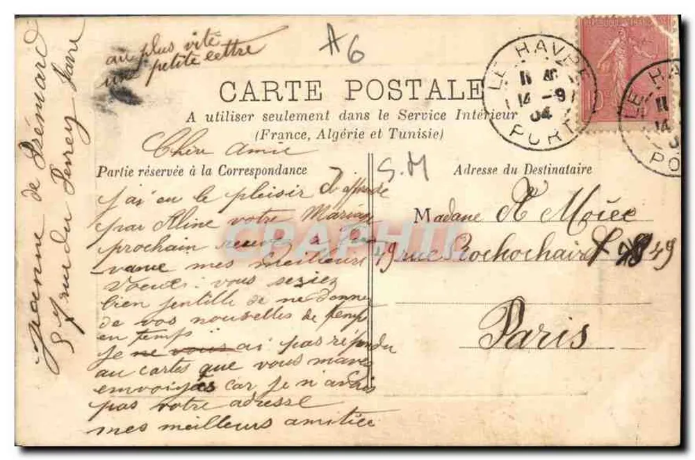 Le Havre — L'Heure de la Marée — Éditeur : Le Havre - Achterkant