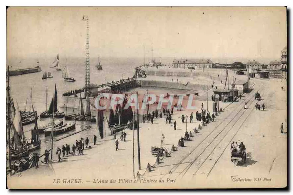 Le Havre — Die Anse der Lotsen und der Hafenmund — Collections ND Phot - Vorderseite