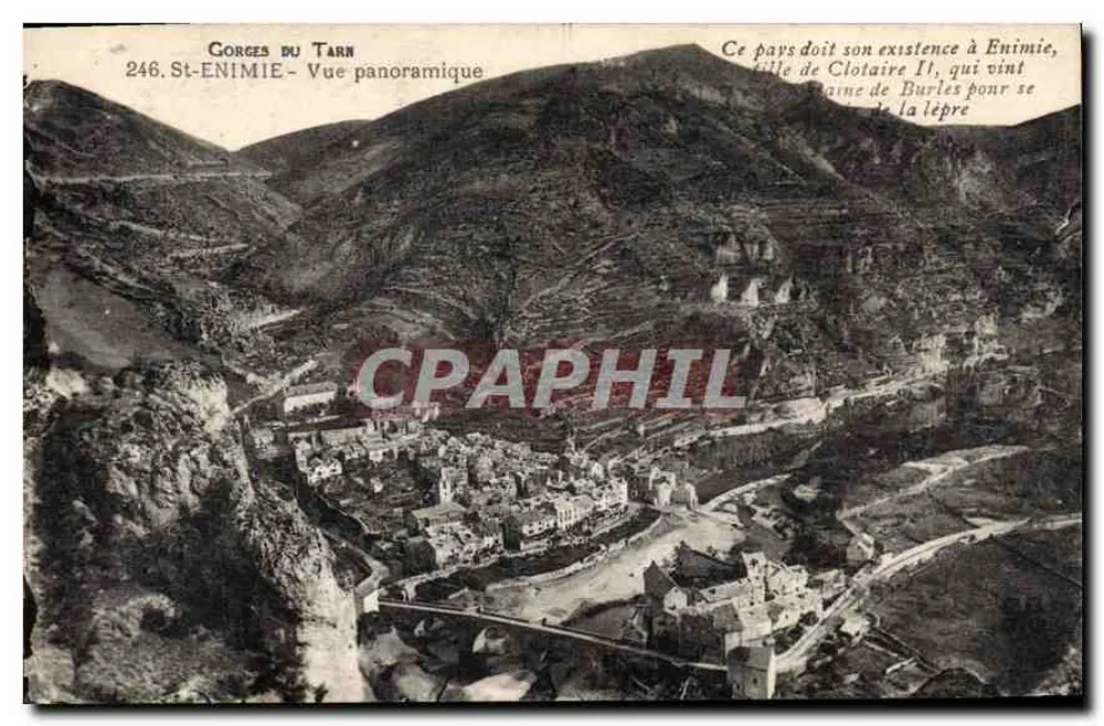 Gorges du Tarn — St-Enimie — Panoramablick — Verlag: Postkarte - Vorderseite