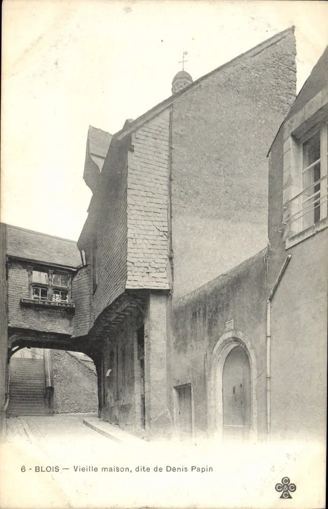 Blois — Altes Haus, genannt Denis Papin — Unbekannter Verlag, Nr. 6 - Vorderseite