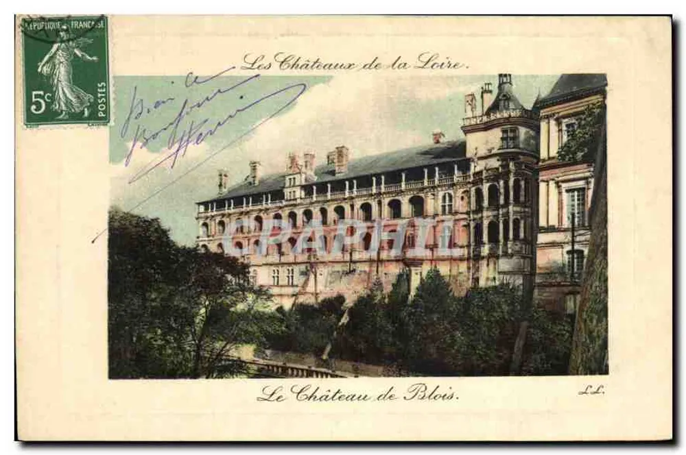 Schloss Blois — Die Schlösser der Loire — Verlag L.D. - Vorderseite