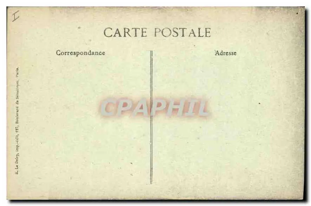 Verdun — bombardierte Rue Isly — Vised, Paris N° 1440 - Rückseite