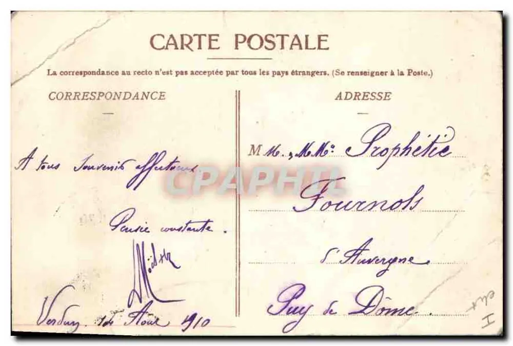 Verdun — A Porta Châtel — Edição das Nouvelles Gaieries, Verdun - Verso