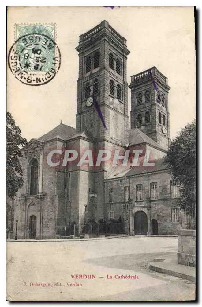 Verdun — A Catedral — J. Debargue, edição Verdun - Frente
