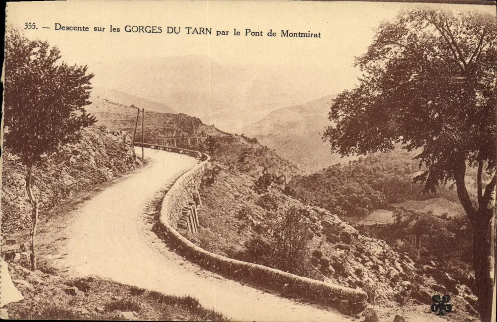 Tarn-Gorges — Abstieg in die TARN-GORGES über den Pont de Montmirat — n° 355 - Vorderseite