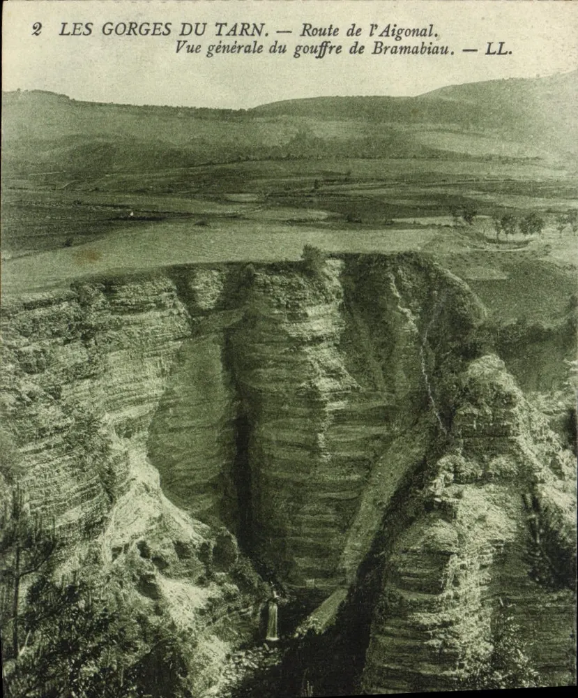 Die Tarnschlucht — Allgemeiner Blick in das Bramabiau-Tal — LL. - Vorderseite