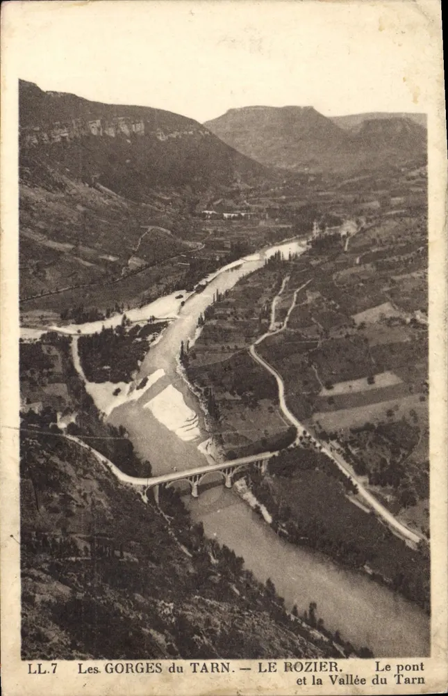 Die Tarn-Schluchten — Le Rozier — Die Brücke und das Tal des Tarn — LL.7 - Vorderseite