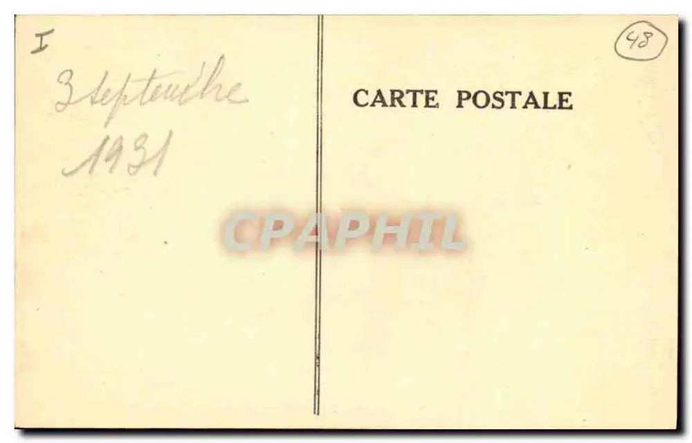 Florac — Grand-Hôtel du Parc — onbekende uitgever, serie-nummer 48 - Achterkant