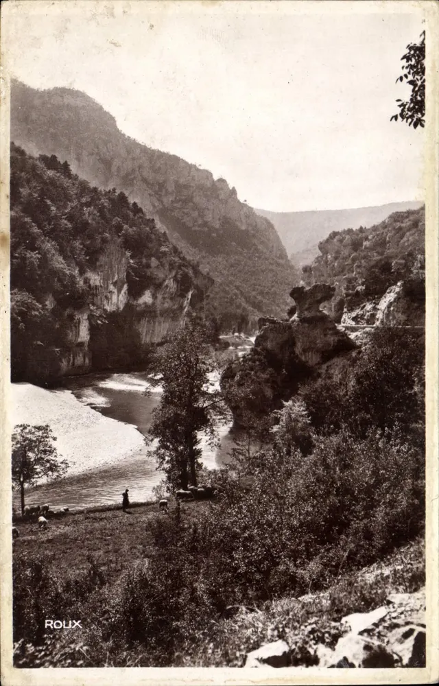 Gorges do Tarn — Arredores de Malène — Edit. S. Roux - Frente