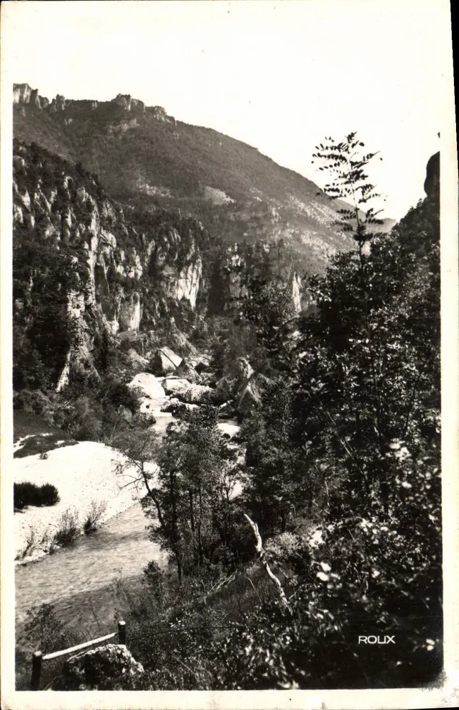 Gorges do Tarn — O Pas de Souci — Ed. S. Roux, Mende - Frente