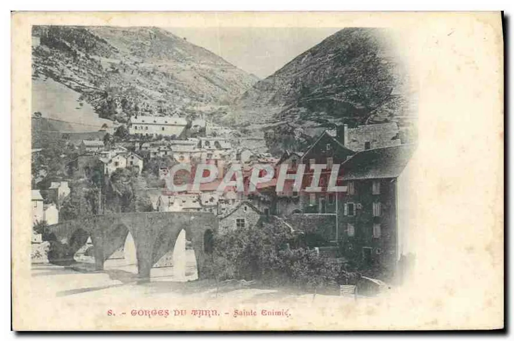 Gorges do Tarn - Sainte-Enimie — editor não identificado, n° de série 8 - Frente