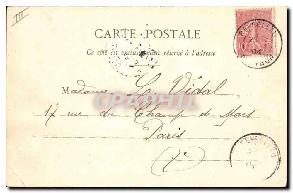 St-Girons - Cầu La Mã và Thành phố — Nhà xuất bản: Labouche Frères, Toulouse, số 77 - Mặt sau