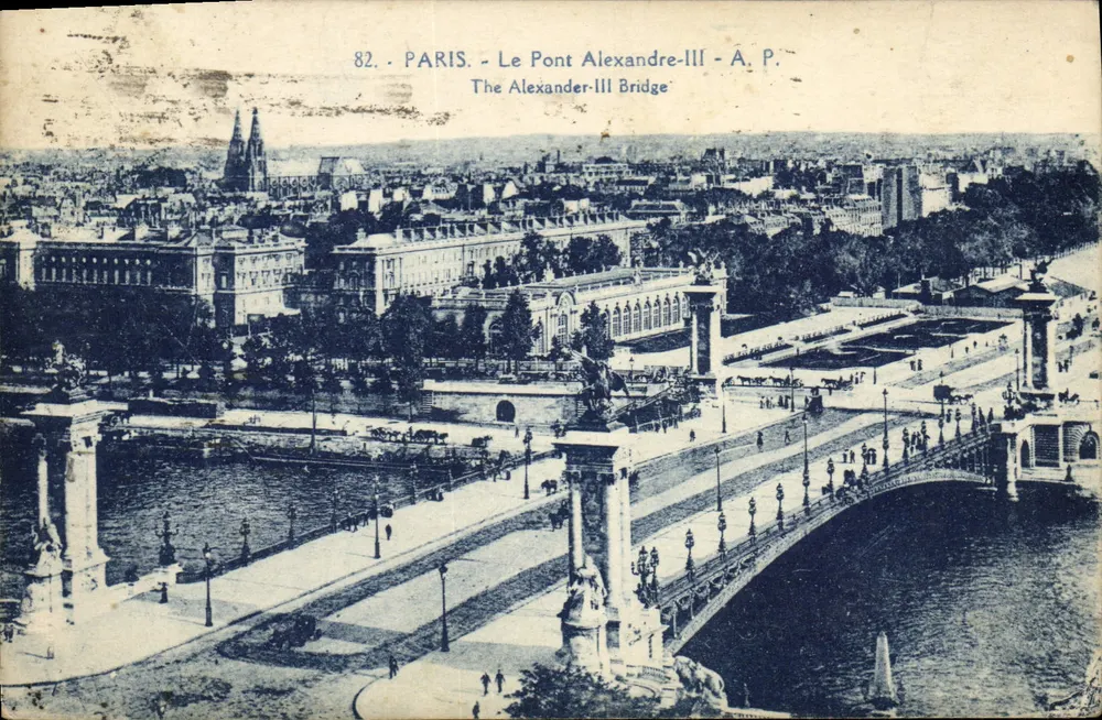 Paris - O Ponte Alexandre-III - A.P. - Frente