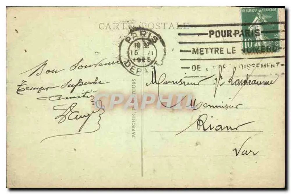 Paris - O Ponte Alexandre-III - A.P. - Verso