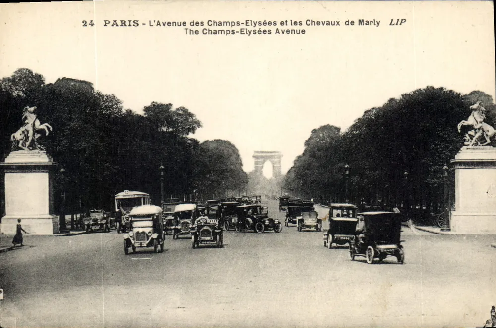 Paris - Die Avenue des Champs-Élysées und die Pferde von Marly — LIP - Vorderseite