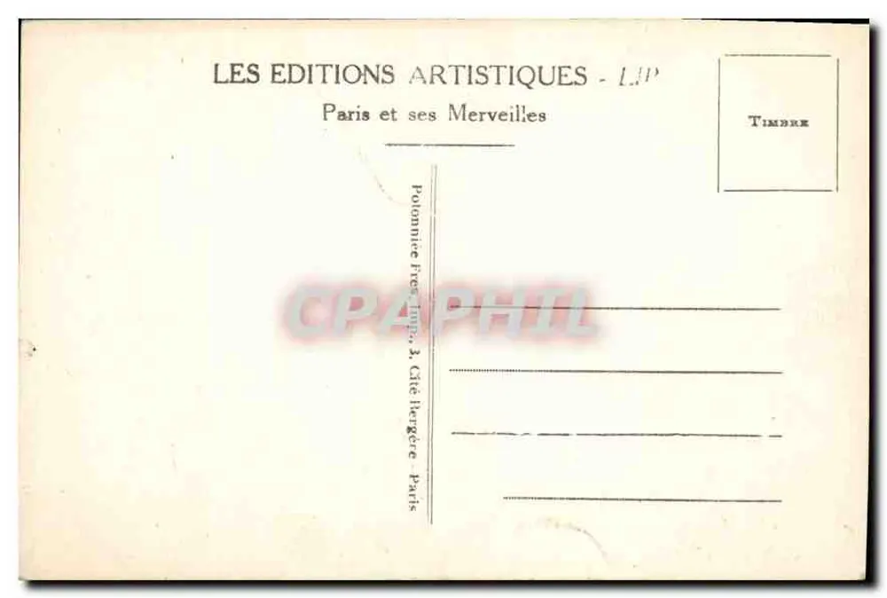 Paris - Die Avenue des Champs-Élysées und die Pferde von Marly — LIP - Rückseite